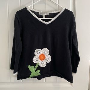 David Brooks Women’s Sweater with Flower